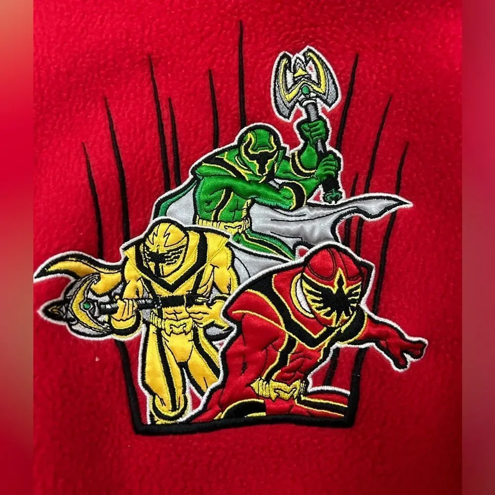 Y2K Disney Shopping Kids Power Rangers Fleece Robe